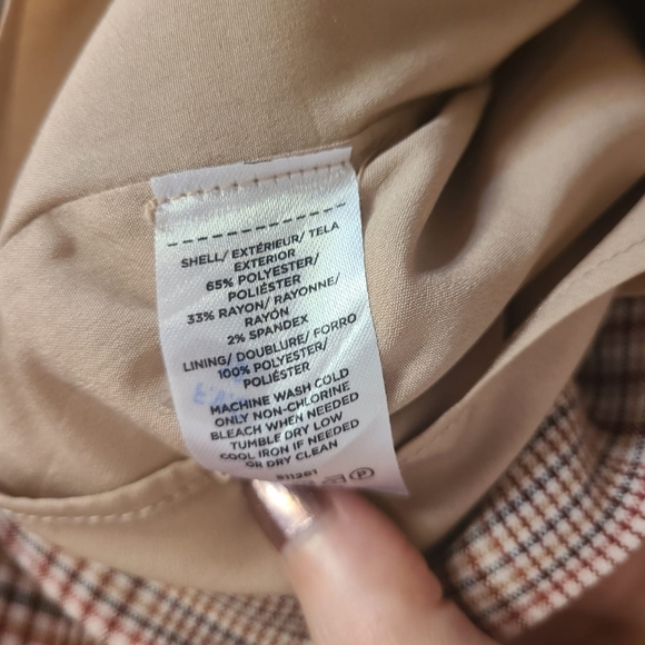 NWOT Ann Taylor Factory Cream Plaid Dress 🌷🌴 - Picture 12 of 13